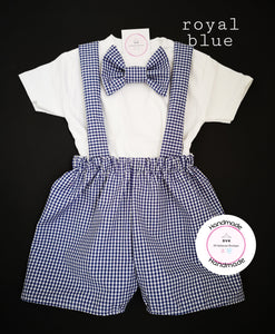 Gingham Dungaree Whole Outfit Newborn - 5 years