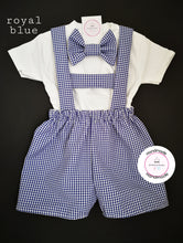 Load image into Gallery viewer, Gingham Dungaree Whole Outfit Newborn - 5 years