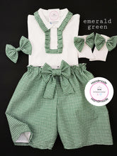 Load image into Gallery viewer, Gingham Short Uniform Outfit 2 years - 10 years