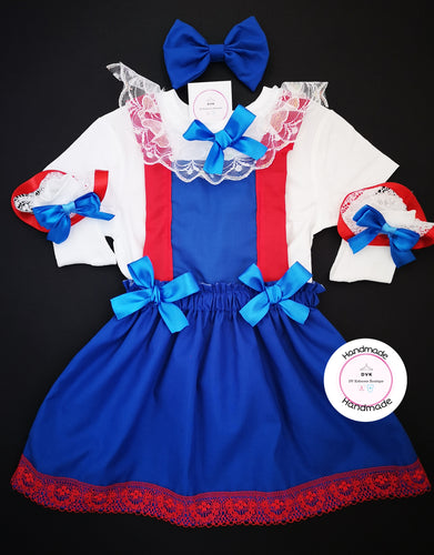 Pinafore Lacey Jubilee Dress Outfit 0m - 10 years