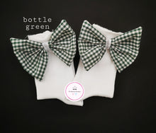 Load image into Gallery viewer, Gingham Bow Sock