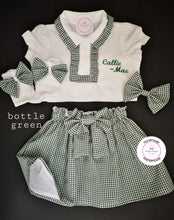 Load image into Gallery viewer, Gingham Personalised Skirts Uniform Outfit 2 years - 13 years