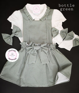 Gingham Pinafore Dress School Uniform Outfit 2 years - 13 years