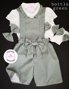 Gingham Playsuit School Uniform Outfit 2 years - 13 years