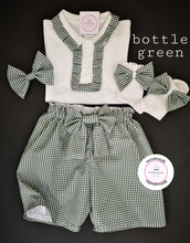 Load image into Gallery viewer, Gingham Short Uniform Outfit 2 years - 10 years