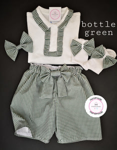 Gingham Short Uniform Outfit 2 years - 10 years