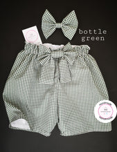 Load image into Gallery viewer, Gingham Short and Hairbow 0m - 10 years