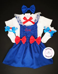 Plain Personalised Dress Outfit 0m - 10 years