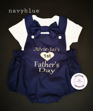 Load image into Gallery viewer, Father&#39;s Day Romper Whole Outfit 0m -24 months