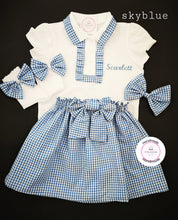 Load image into Gallery viewer, Gingham Personalised Skirts Uniform Outfit 2 years - 13 years