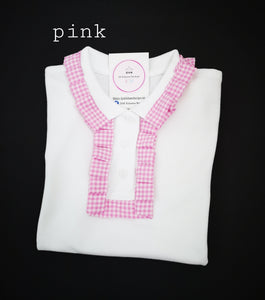 Gingham School Polo Shirts 3 years - 13 years