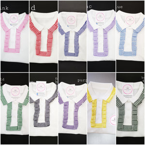 Gingham School Polo Shirts 3 years - 13 years