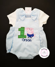 Load image into Gallery viewer, George Romper Birthday Outfit 0m -24 months