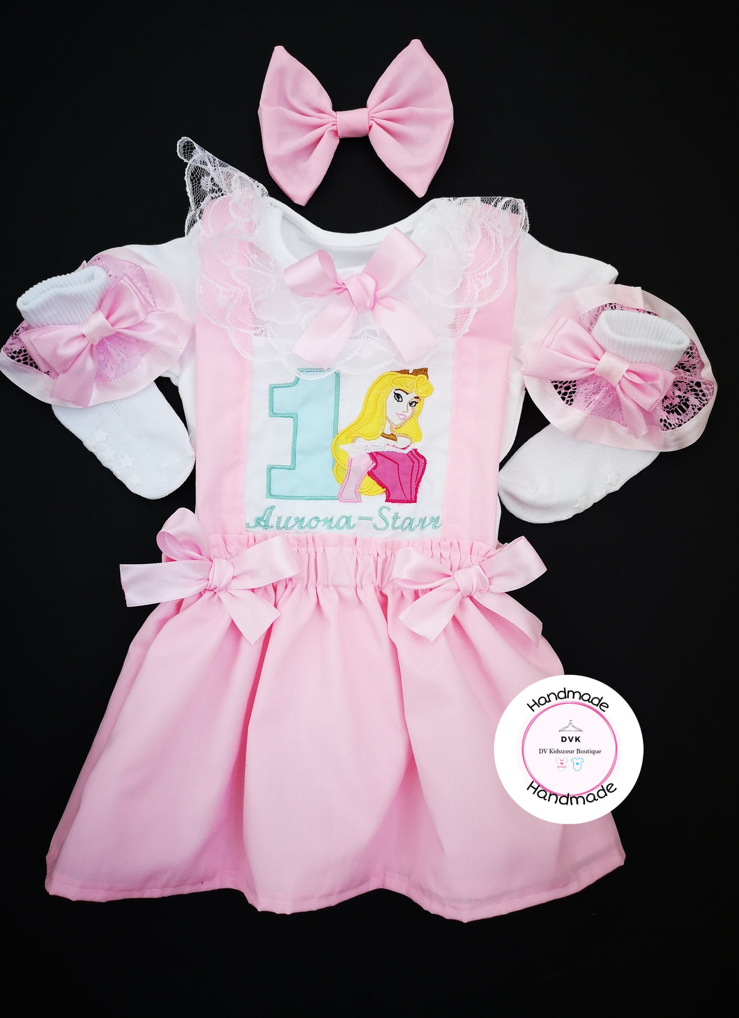 Beauty Princess Inspired Birthday Dress Outfit 0m -5 years