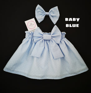 Dotty Skirt and Hairbow 0m - 10 years