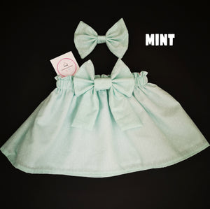 Dotty Skirt and Hairbow 0m - 10 years