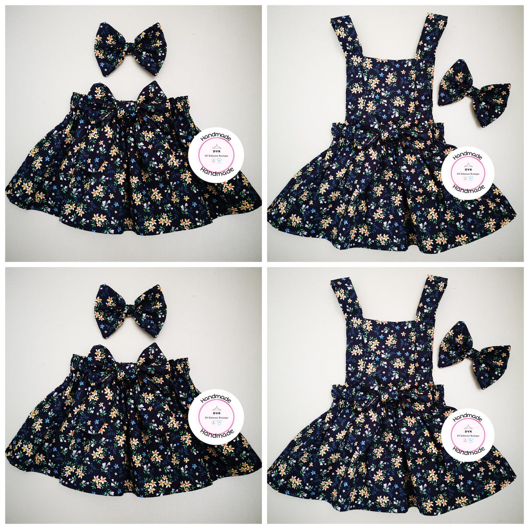 Navy Flora 2 piece set 0m - 10 years