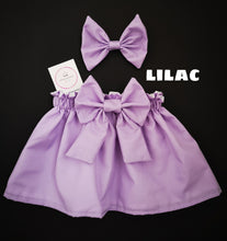 Load image into Gallery viewer, Plain Skirt and Hairbow Newborn - 10 years