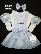 Load image into Gallery viewer, Dotty Pinafore Dress Personalised Outfit 0m -10 years