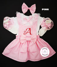 Load image into Gallery viewer, Plain Pinafore Personalised Dress Outfit 0m - 10 years