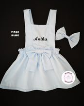 Load image into Gallery viewer, Plain Pinafore Personalised Dress Outfit 0m - 10 years