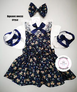 Navy Flora Outfits 0M - 10 years
