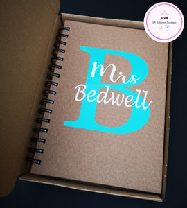 Personalised Initial Notebook