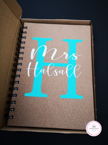 Personalised Initial Notebook