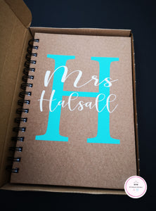 Personalised Initial Notebook