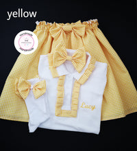 Load image into Gallery viewer, Gingham Personalised Skirts Uniform Outfit 2 years - 13 years