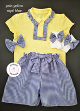 Load image into Gallery viewer, Gingham Short Uniform Outfit 2 years - 10 years