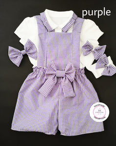 Gingham Playsuit School Uniform Outfit 2 years - 13 years