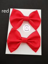 Load image into Gallery viewer, Plain Pigtail Bow 2 piece 3.5 inch