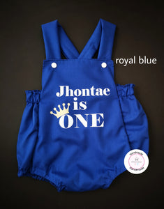 Boys Romper Outfit 0m -24 months ( create your own text )