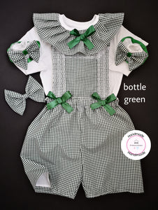 Gingham Playsuit Outfit 0m - 10 years