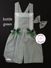 Load image into Gallery viewer, Gingham Playsuit and Hairbow 0m - 10 years