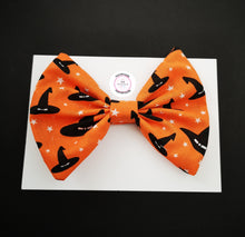 Load image into Gallery viewer, Halloween Bow 5 inch ( headband/clip )