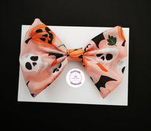 Load image into Gallery viewer, Halloween Bow 5 inch ( headband/clip )