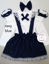 Load image into Gallery viewer, Plain Pinafore Two Strap Dress Whole Outfit Newborn - 10 years