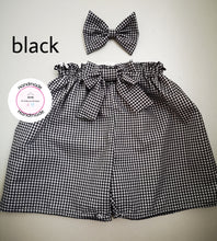 Load image into Gallery viewer, Gingham Short and Hairbow 0m - 10 years