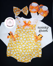 Load image into Gallery viewer, Girls Halloween Romper Outfit 0m-24 months