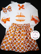 Load image into Gallery viewer, Spooky Pumpkin Personalised Whole Outfit Newborn -5 years