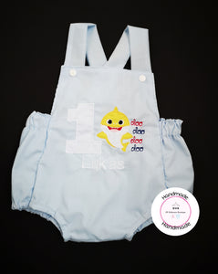 Baby Shark Birthday Outfit 0m -2 years