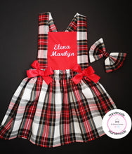 Load image into Gallery viewer, Christmas Personalised Tartan Outfit 0M -10 years