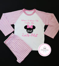 Load image into Gallery viewer, Minnie Birthday Stripe Pyjama