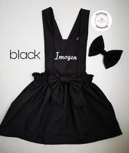 Load image into Gallery viewer, Plain Pinafore Personalised Dress Outfit 0m - 10 years