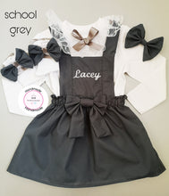 Load image into Gallery viewer, Plain Pinafore Personalised Dress Outfit 0m - 10 years