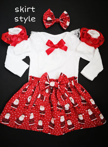 Smiley Santa Christmas Outfits 0M - 5 years