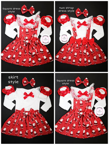 Smiley Santa Christmas Outfits 0M - 5 years