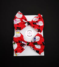 Load image into Gallery viewer, Christmas Pigtail Bow 2 piece 3.5 inch